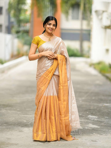 Premium Dual Tone Glow Saree